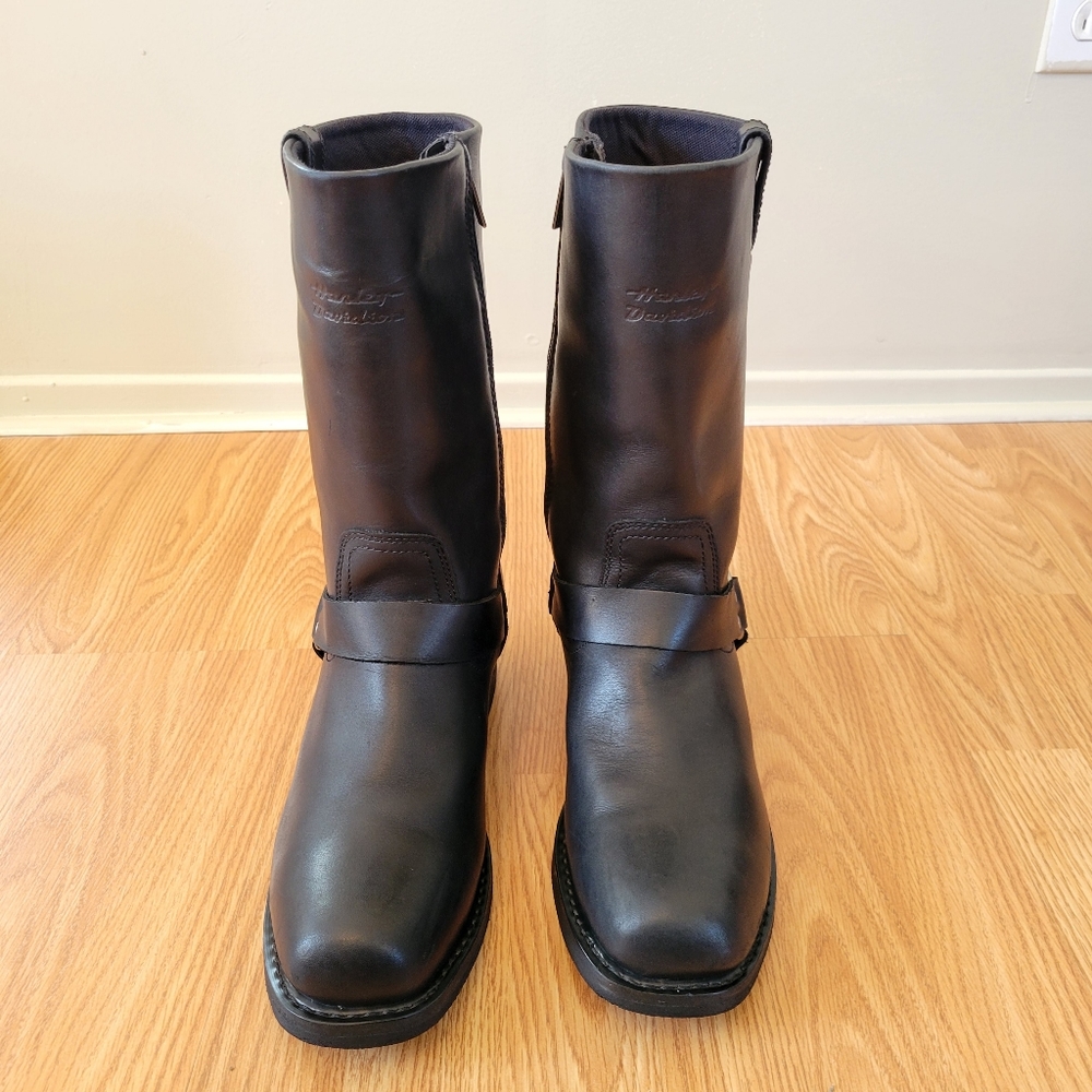 Harley-Davidson Men's Hustin Waterproof Harness Moto Biker Boots  Black Size 10. - Picture 10 of 16